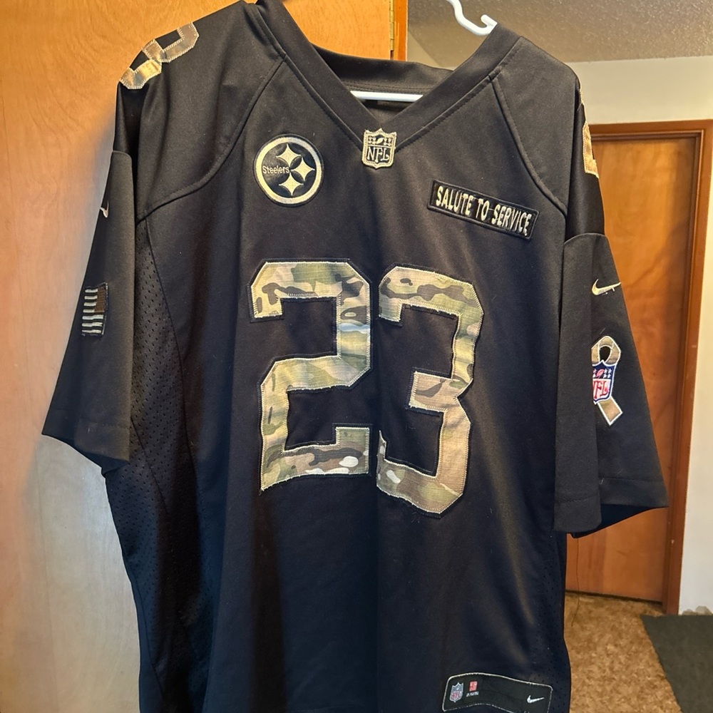 Black Camouflage Number 23 Jersey